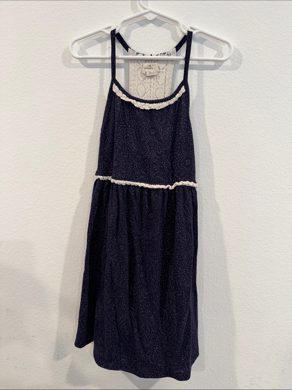 O'Neill Navy Sundress with Cream Trim
